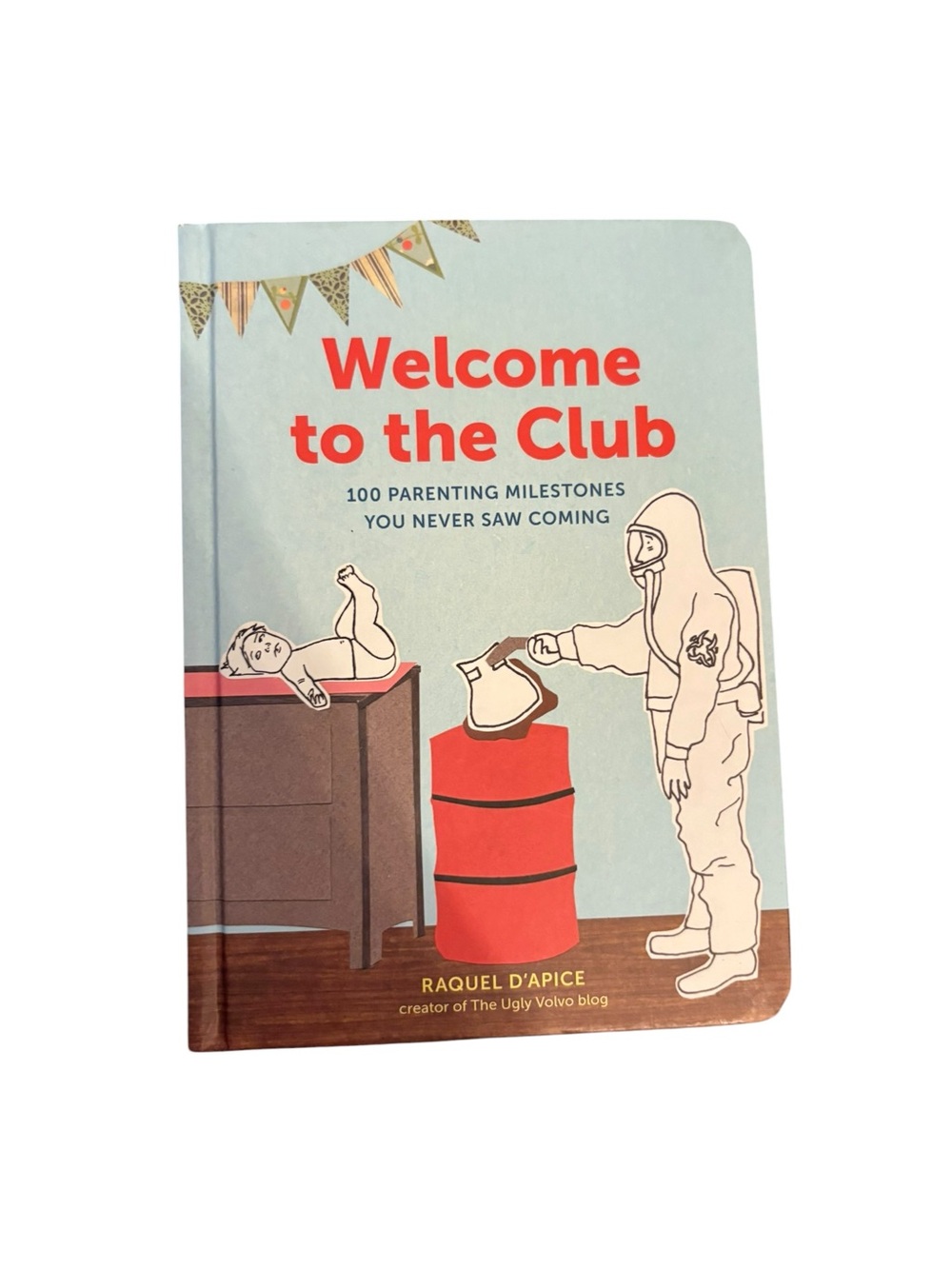 3/$20 Welcome to the Club hardcover Book - Light Blue & Red Cover